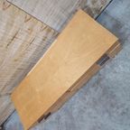 Vintage Dressoir Kastje Retro Dressoirtje Berken Fineer thumbnail 4