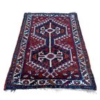 Handgeknoopt Hamadan Vloerkleed Rood 84X140Cm Perzisch Tapijt thumbnail 2