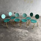 Vintage Blue And Gold Kids Chairs thumbnail 2