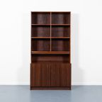 1970’S Danish Walnut Veneer Cabinet / Boekenkast / Buffetkast / Kast thumbnail 3