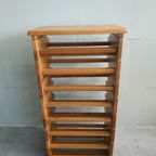 Eikenhout Wijnrek/Flessenrek Jaren 70 Scandinavische Stijl thumbnail 6