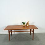 Teak Fineer Salontafel Vintage thumbnail 3