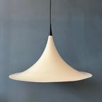 Mid Century Deense Witte Space Age Heksenhoed Hanglamp thumbnail 11