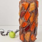 Vintage Chunky Glas Acrylic Swag Hanglamp Handmade '60 Rare thumbnail 6