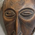 Set Van 2 Vintage/antieke Tchokwe Houten Maskers thumbnail 9