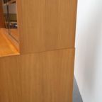 Vintage Wandmeubel Met Vitrine Teak thumbnail 10