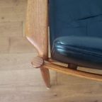 Vintage Arne Vodder 341 Fauteuil In Teak En Leer thumbnail 19