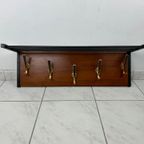 Vintage Mid Century Wandkapstok Met Hoedenrek thumbnail 13
