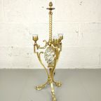 Verguld Bronzen Tafellamp Met Glazen Ei thumbnail 7