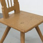 Antieke Wabi Sabi Primitieve Bergstoel thumbnail 6