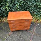 Teak Mid Century Ladekast , Jaren 60 thumbnail 7