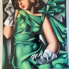 Tamara De Lempicka, Young Woman In Green (young Woman With Gloves), Ca. 1931 thumbnail 10