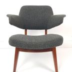 Vintage Louis van Teeffelen Fauteuil Webe Groen Wol De Ploeg thumbnail 8