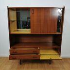 Vintage Mid Century Highboard, Kast, Barkast, Wandmeubel 910 thumbnail 5