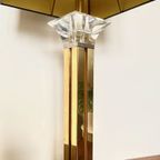 Hollywood Regency Messing En Plexi Tafel Lamp thumbnail 9