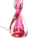 Roze Kristallen Tafellamp Val Saint Lambert Swirl Sixties thumbnail 5