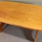 Vintage Grote Massief Grenen Eettafel, Ovaal, 180 X 90 Cm thumbnail 14