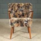 Vintage Cocktailfauteuil – Velours – Jaren 60 thumbnail 12