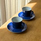 Set Of 2 Cobalt Blue Vintage Cups thumbnail 2