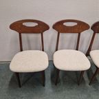 4 Vintage Eetkamerstoelen Deense Stoelen Vintage Stoelen thumbnail 21