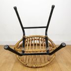 Vintage, Mid Century Boho Rieten Rotan Kinderstoel, Rohé. thumbnail 10