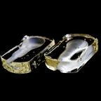 2 Prachtige Vintage Glazen Kunst Objecten In Glas Gloeilampen Vorm , Jaren 80 thumbnail 3