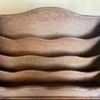 Postbakje Bureau Brievenbakje Eiken Art Deco 1930 Frans thumbnail 12
