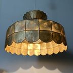 Vintage Mother Of Pearl Hanging Lamp 1970S thumbnail 43