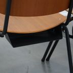 Set Van 2 Mooie Vintage Jaren ’60 Dutch Design Marko School/Kantine/Eetkamerstoelen thumbnail 11