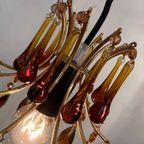 Murano Teardrop Hanglamp Kroonluchter Vintage Kristal thumbnail 5