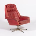 Vintage Swivel Lounge Chair By Henry W. Klein For Bramin thumbnail 2