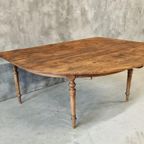 Antieke Eettafel Tafel Franse Wandtafel thumbnail 18