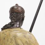 2 Exclusive Table Lamps Chinese Woman And Man On A Pillow Brass thumbnail 17