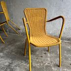 Italian Mid Century Wooven Iron Garden Chair thumbnail 2