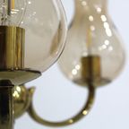 Vintage Hanglamp - 3 Armig, Messing Jaren '70 | 00976 thumbnail 2