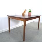 Palissander Fineer Uitschuifbare Eettafel Vintage thumbnail 6