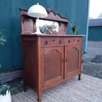 Art Deco Kastje Eiken Dressoir Commode Wastafelkastje thumbnail 13