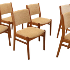 Set 6 Deense Eetkamerstoelen Stoelen 'bagenkop' Vintage thumbnail 16