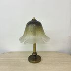 Peil & Putzler Glass Table Lamp With Brass Base , 1970S thumbnail 8