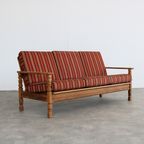 Brutalist Bank | Vintage Sofa | Jaren 60 | Eiken thumbnail 9
