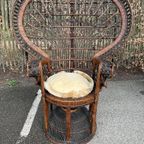 Unieke Bohemian Emmanuele Pauwenstoel - Peacock Chair thumbnail 5