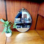 Retro Vintage Spiegel Brocante Antiek Hollywoodregency Goud thumbnail 2