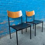 2x Vintage Industriële Stoelen, Italië 1960s thumbnail 5