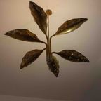 Zeldzame Mid-century "leaf" Luster Van Angelo Lelii Voor Arredoluce, 1970 thumbnail 11