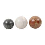 Set Van 3 Grote Gepolijste Bollen Marmer Natuursteen Bal thumbnail 3