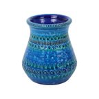 Vintage Blauwe Bitossi Vaas Rimini Blue Aldo Londi Design Sixties thumbnail 7