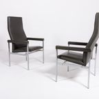 Pair Of High Back Armchairs From Fritz Hansen 1980’s Denmark thumbnail 9