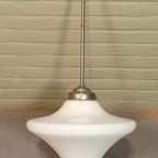 Vintage Art Deco Opaline Druppel Hanglamp Plafondlamp thumbnail 11