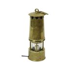 Oude Messing Mijnwerkerslamp Memorabilia Mijn 26cm thumbnail 9