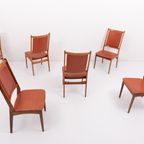 Set Of 6 Danish Mid-Century Modern Chairs By Hugo Frandsen For Spøttrup Stolefabrik thumbnail 3